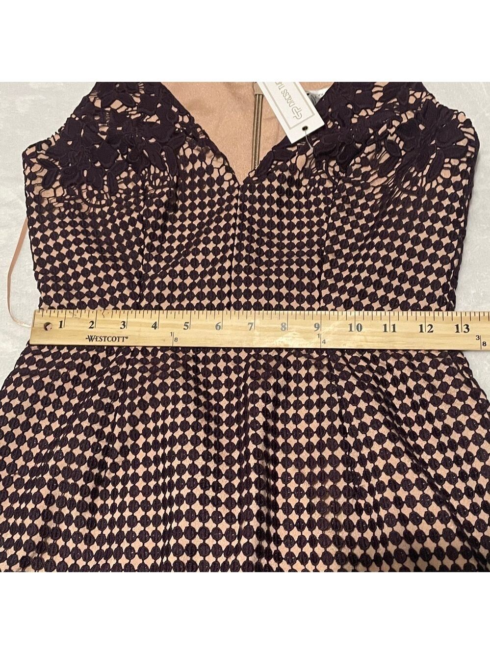 Dress The Population Aurora Lace Midi Dress Sz Small - Picture 6 of 13